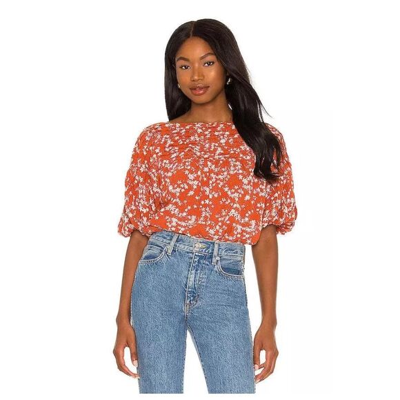 Free People Dessa Bodysuit Rust Combo - Picture 15 of 16